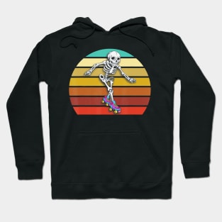 Skeleton Roller TShirt Halloween Skater Hoodie